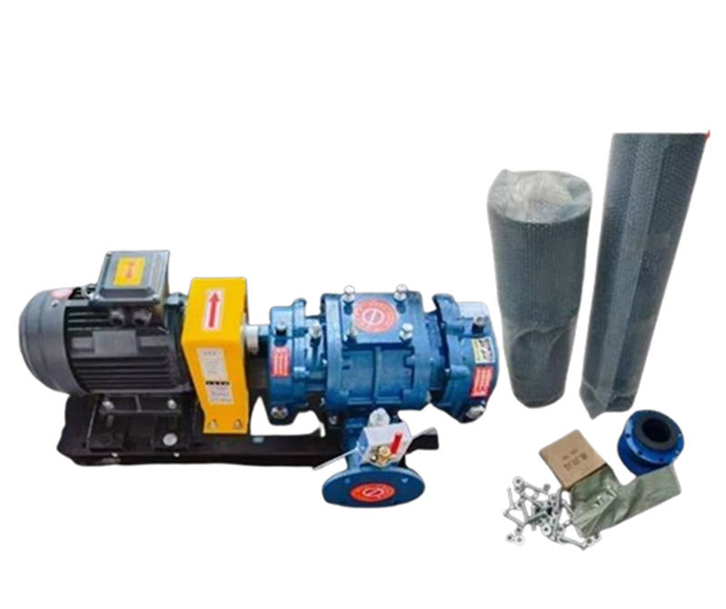 ปั๊มลมโรตารี่ 380V สำหรับบ่อปลา ระบบบำบัดน้ำเสีย พร้อมชุดอุปกรณ์ครบครัน