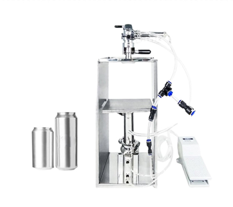 เครื่องบรรจุเครื่องดื่มแบบอัดอากาศ ZONESUN สำหรับกระป๋อง/ขวดพลาสติก รุ่นใหม่