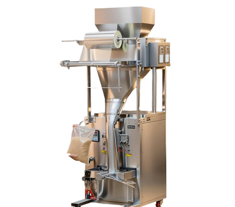 เครื่องบรรจุผงอัตโนมัติ ขนาดใหญ่ สำหรับบรรจุเมล็ดธัญพืช ข้าว ถั่ว ขนม และชา