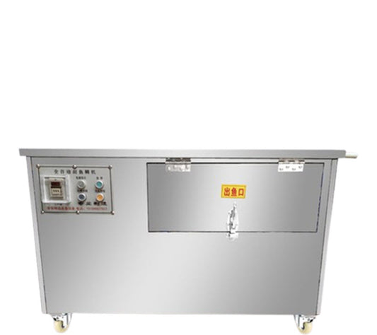 เครื่องขูดเกล็ดปลาขนาดใหญ่ รุ่นอัตโนมัติ ใช้งานเชิงพาณิชย์ วัสดุสแตนเลส 220V