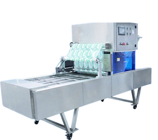 เครื่องบรรจุและปิดผนึกต่อเนื่อง สำหรับซอส ป๊อปคอร์น น้ำผึ้ง เต้าหู้ นมเปรี้ยว กาแฟ รุ่นใหม่