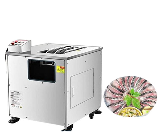 เครื่องหั่นปลาอัตโนมัติ รุ่น阔森 สำหรับทำปลาแซลมอนและน้ำซุป (ใช้ไฟฟ้า)