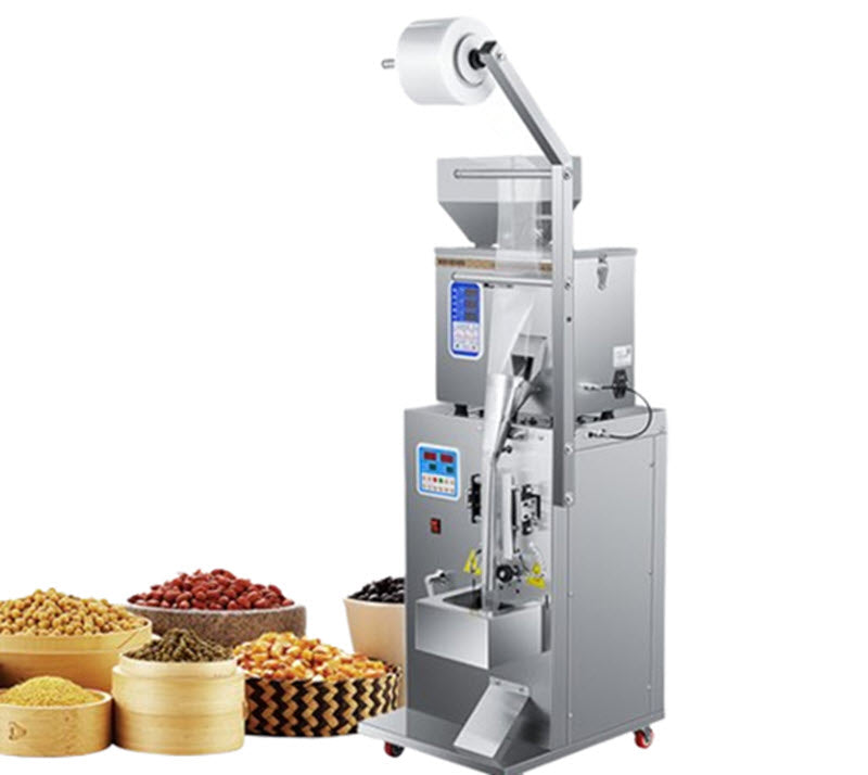 เครื่องบรรจุผงอัตโนมัติ ขนาดเล็ก ใช้ลม กำลังไฟต่ำ สำหรับชา สมุนไพร ข้าว และเครื่องเทศ