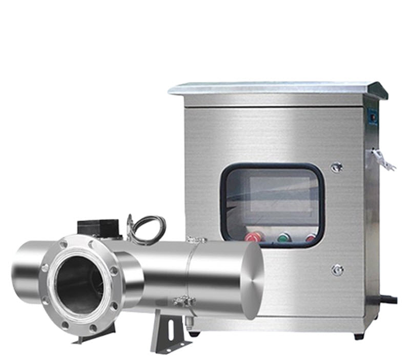 เครื่องฆ่าเชื้อ UV กลางสำหรับสระว่ายน้ำ น้ำแร่ และการเพาะเลี้ยงสัตว์น้ำ ขนาดมาตรฐาน ระบบท่อ