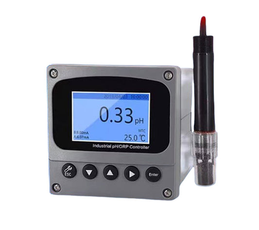 เครื่องวัดค่า pH อุตสาหกรรม SY510 ขนาดติดตั้ง 0-14 pH ส่งสัญญาณ 4-20mA พร้อมอิเล็กโทรดจุ่ม