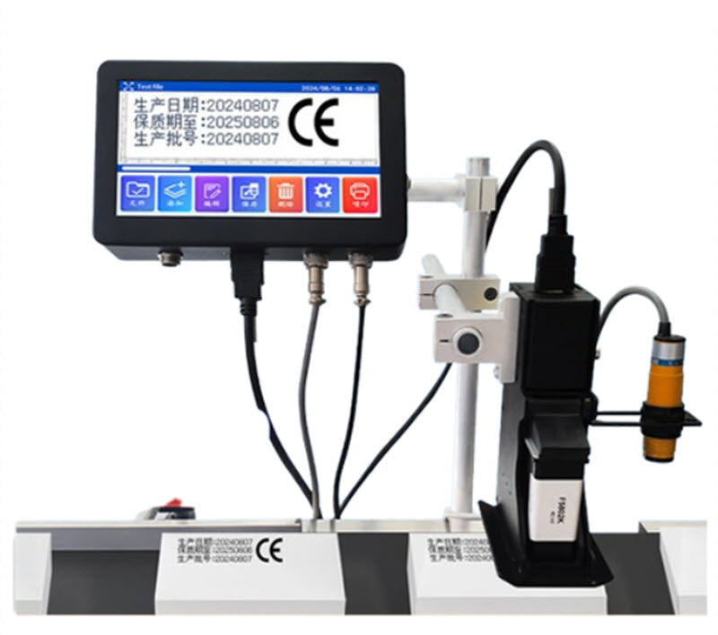 เครื่องพิมพ์บาร์โค้ดอัตโนมัติ รุ่นอัจฉริยะ ขนาดกะทัดรัด สำหรับผลิตวันที่และรหัสสินค้า