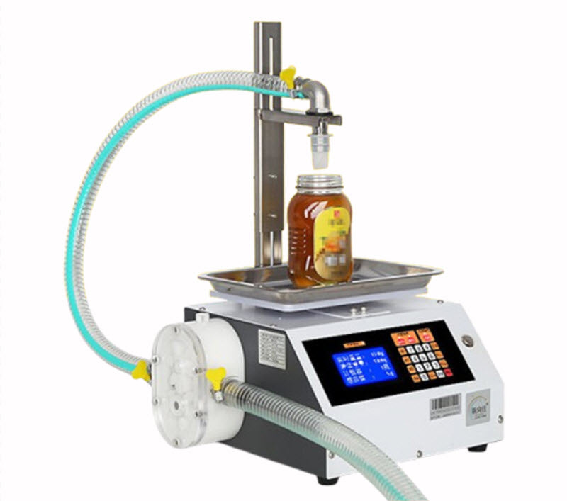 เครื่องบรรจุน้ำผึ้งอัตโนมัติ ขนาดกะทัดรัด สำหรับของเหลวหนืด เช่น งา น้ำมัน