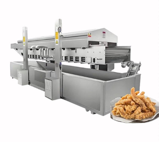 เครื่องทอดอัตโนมัติสำหรับร้านค้า รุ่นเล็ก ขนาดกะทัดรัด เหมาะสำหรับทอดกุ้งมังกร และมันฝรั่งทอด