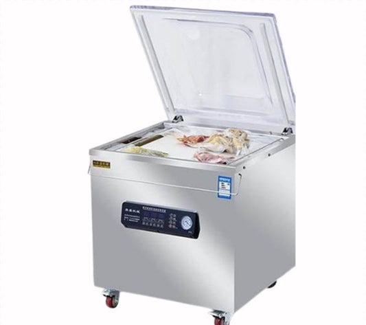 เครื่องซีลสูญญากาศขนาดใหญ่ รุ่น泉盛 สำหรับแพ็คเกจทั้งแห้งและเปียก ใช้งานอัตโนมัติ