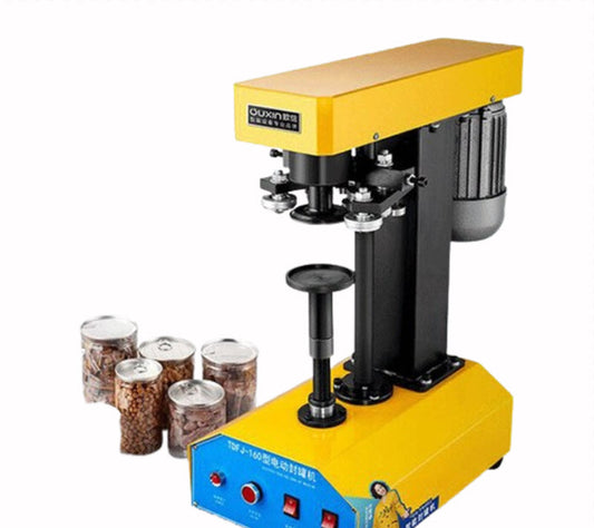 เครื่องปิดฝาแบบอัตโนมัติ รุ่น欧信 สำหรับกระป๋องอลูมิเนียม ขนาดกะทัดรัด ใช้งานเชิงพาณิชย์