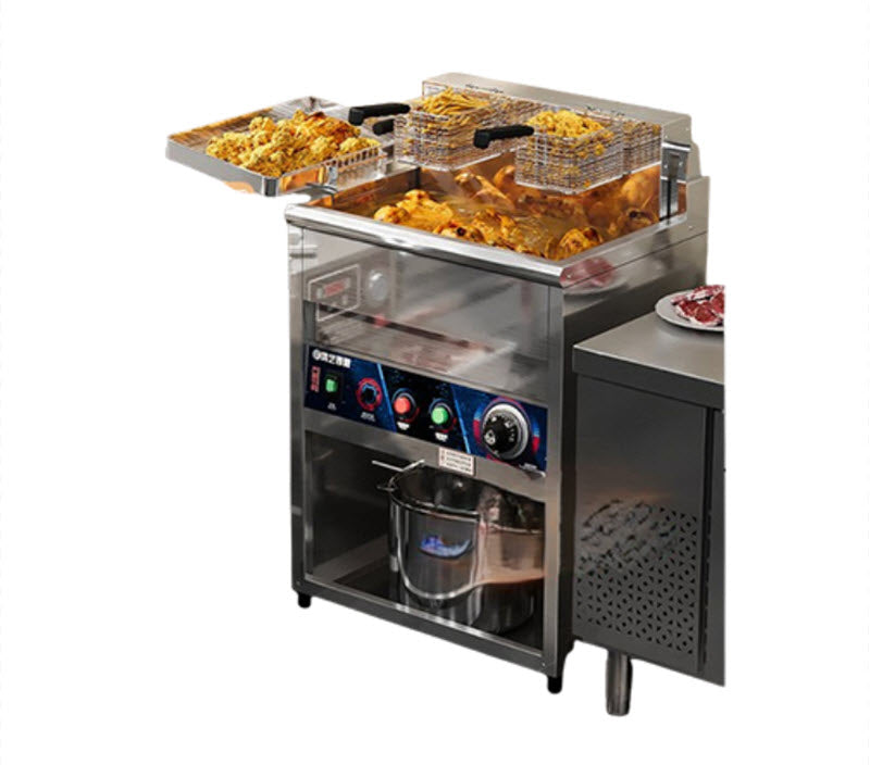 เครื่องทอดไฟฟ้าอัจฉริยะ ขนาดกะทัดรัด รุ่น鸿艺 ประหยัดพลังงาน ควบคุมอุณหภูมิ ส่งฟรี