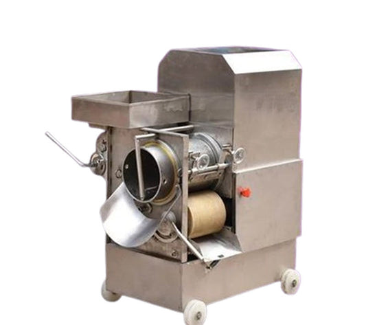 เครื่องแยกเนื้อปลาและกระดูกสเตนเลส ขนาดกะทัดรัด รุ่นสำหรับทำปลามั่นและลูกชิ้นปลา