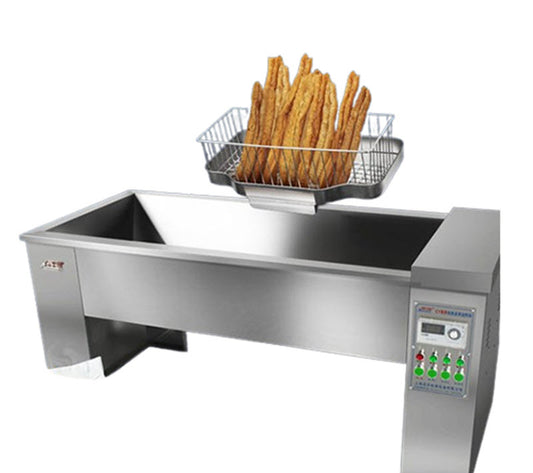 หม้อทอดไฟฟ้าใหญ่ 40 ลิตร รุ่นตั้งโต๊ะ อัตโนมัติ ควบคุมอุณหภูมิ ใช้ไฟ 3 เฟส สำหรับทอดไก่และปาท่องโก๋