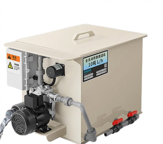 เครื่องกรองน้ำแบบหมุนสำหรับบ่อปลา ขนาดใหญ่ ระบบอัตโนมัติ กำจัดของเสีย ปรับปรุงคุณภาพน้ำ