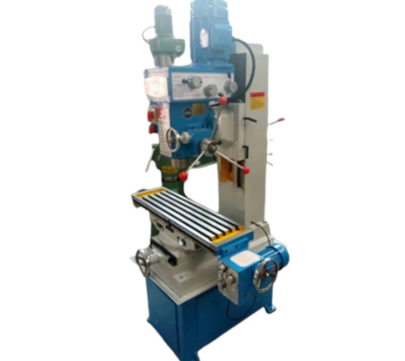 เครื่องเจาะ-มิลลิ่ง ZX50C ขนาดเล็ก ระบบขับเคลื่อนเกียร์ ปรับเป็น CNC ได้