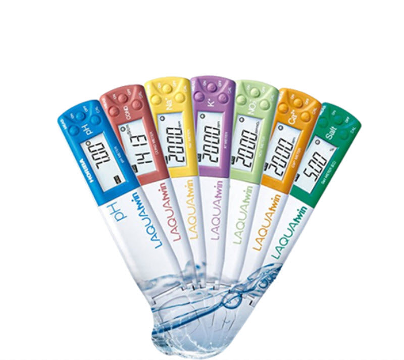 HORIBA เครื่องวัดคุณภาพน้ำพกพา รุ่นพกพา pH, กำลังไฟ 220V, ตรวจสอบกรด-ด่าง, ไอออน, น้ำหนักเบา