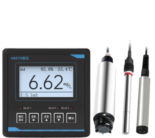 เครื่องวัดออกซิเจนละลายน้ำ แบบฟลูออเรสเซนต์ สำหรับการเพาะเลี้ยงและตรวจสอบน้ำเสีย