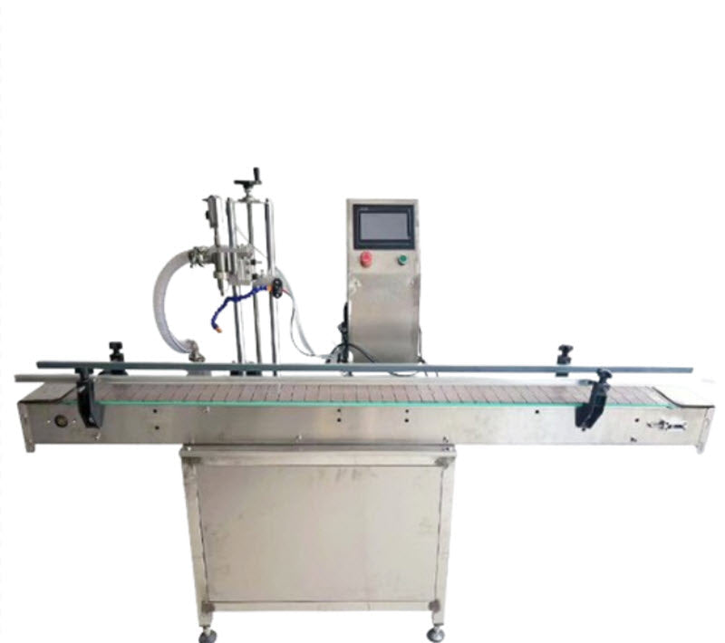 เครื่องบรรจุของเหลวอัตโนมัติ รุ่นใหม่ ใช้สำหรับบรรจุซอส น้ำมัน น้ำหวาน น้ำยาซักผ้า