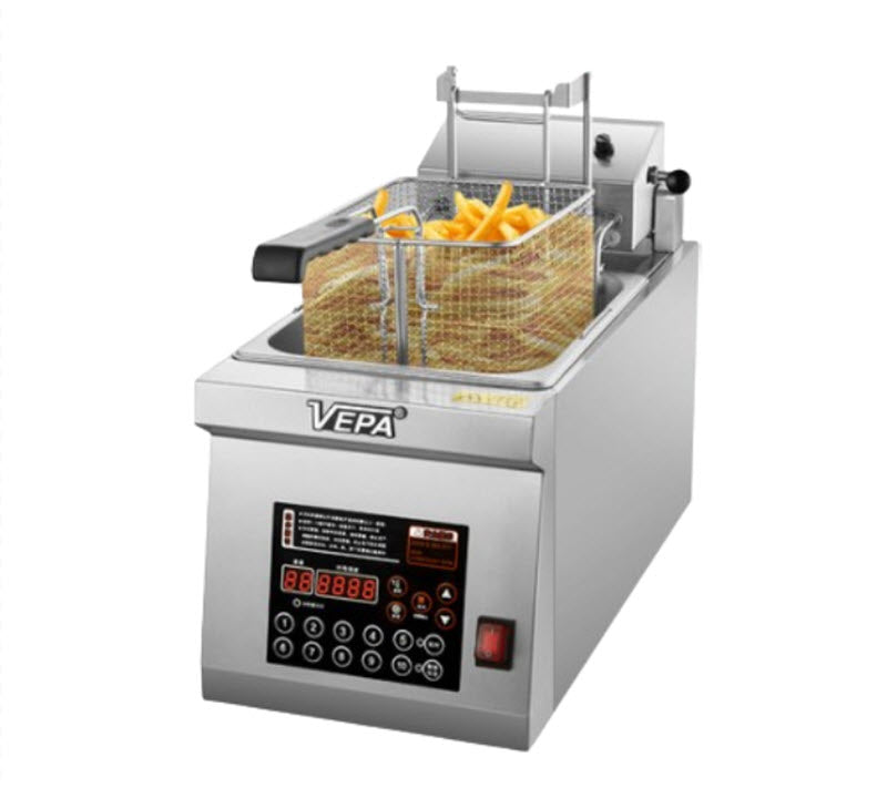 หม้อทอดไฟฟ้า VEPA 8L รุ่นอัตโนมัติ สำหรับทำเฟรนช์ฟรายส์และไก่ทอด