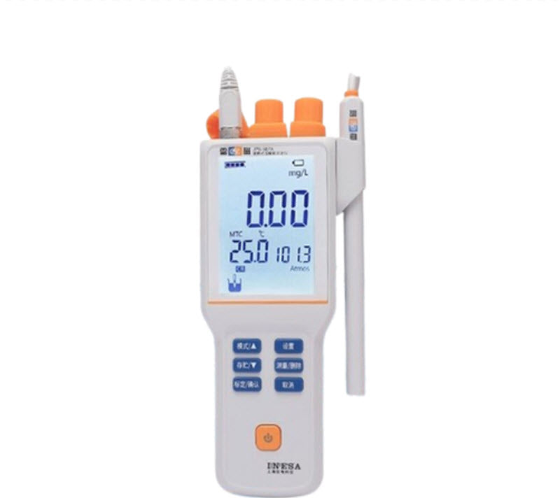 เครื่องวัดออกซิเจนละลายในน้ำ Shanghai Leici JPB-607A ขนาดพกพา สำหรับตรวจสอบคุณภาพน้ำ