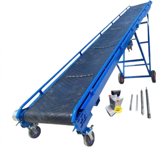 สายพานลำเลียงข้าวสาร ขนาดเล็ก รุ่นขึ้นเขา วัสดุทนทาน ใช้งานง่าย