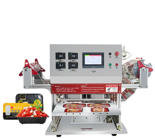 เครื่องปิดกล่องอาหารอัตโนมัติ ขนาดพาณิชย์ ใช้งานง่าย พร้อมระบบบรรจุก๊าซไนโตรเจน