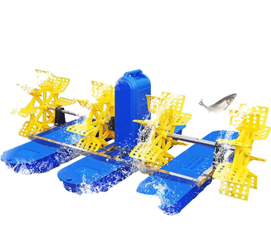 เครื่องอ๊อกซิเจนแบบรถเข็น รุ่นใหม่ 220V สำหรับบ่อปลา กำลังสูง อัตโนมัติ ระบบใบพัด