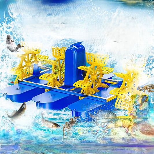 เครื่องเพิ่มออกซิเจนแบบน้ำล้น 220V สำหรับบ่อปลา รุ่นใหม่ เหมาะสำหรับการเลี้ยงสัตว์น้ำ