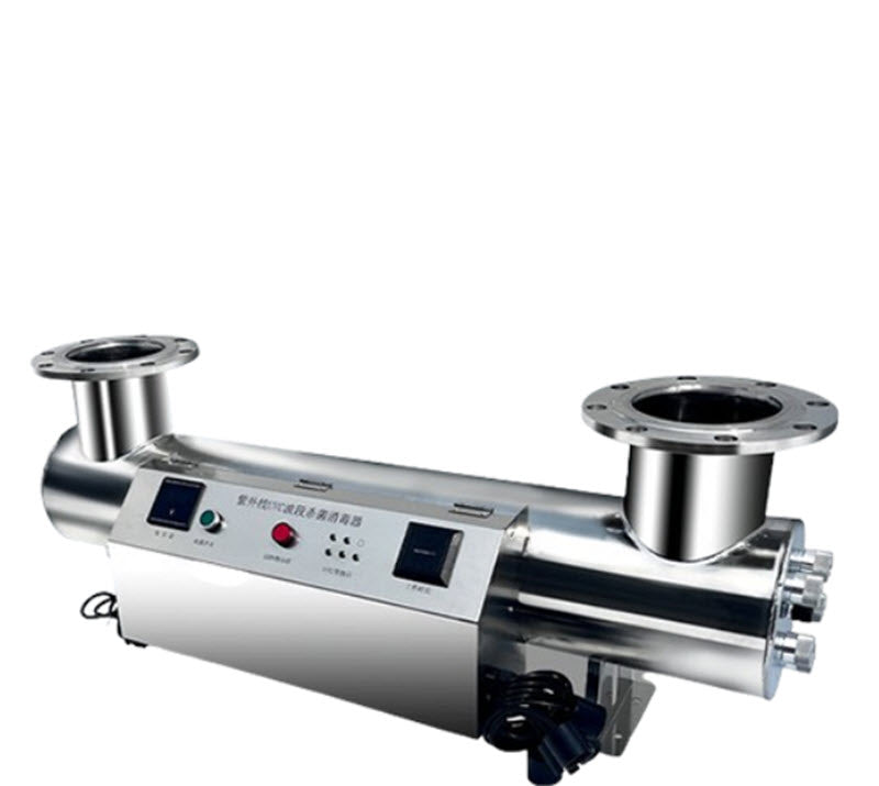 เครื่องฆ่าเชื้อด้วยแสงยูวีสำหรับน้ำเสียและน้ำสะอาด ขนาดท่อกลาง ความจุสูง ใช้งานง่าย