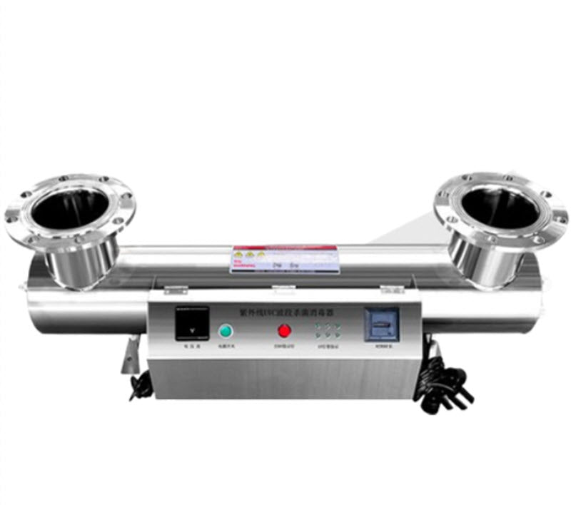 เครื่อง UV ฆ่าเชื้อโรคแบบท่อ สำหรับบำบัดน้ำเสีย ขนาดกะทัดรัด ควบคุมแรงดัน น้ำหนักเบา