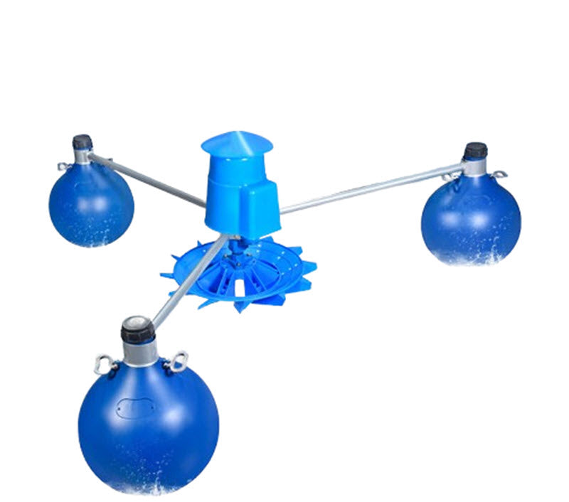 เครื่องเพิ่มออกซิเจนในบ่อปลา รุ่นลอยน้ำ ขนาดใหญ่ ปั๊มอัดอากาศสำหรับบ่อเลี้ยงกุ้ง 500W