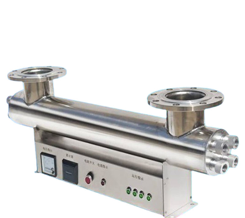 เครื่องฆ่าเชื้อ UV แบบท่อ สำหรับบำบัดน้ำ ขนาดกลาง รุ่นผ่านกระแส น้ำหนักเบา