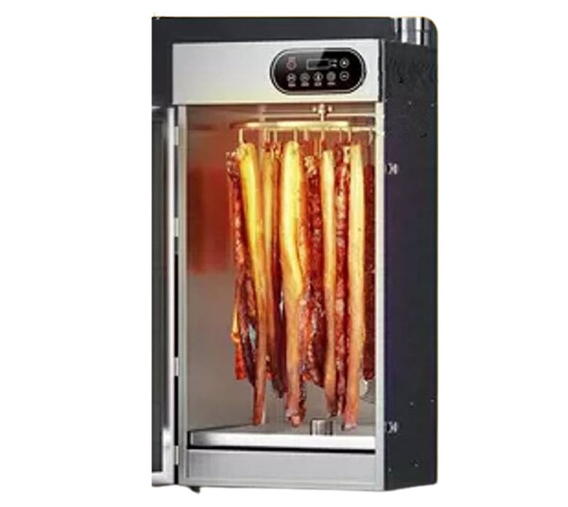เครื่องอบแห้งอเนกประสงค์ ขนาดใหญ่ สำหรับทำไส้กรอกและเนื้อสัตว์ รุ่นเชิงพาณิชย์และใช้งานที่บ้าน