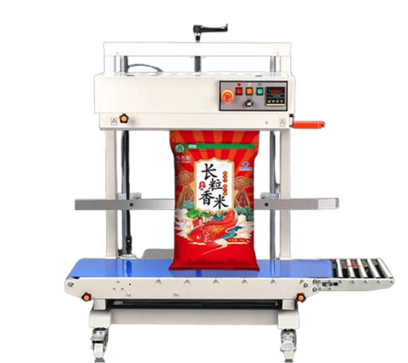 เครื่องบรรจุภัณฑ์อัตโนมัติ FR1100V ขนาดใหญ่ สำหรับฟิล์มพลาสติก PE พร้อมพิมพ์วันที่ ใช้งานเชิงพาณิชย์