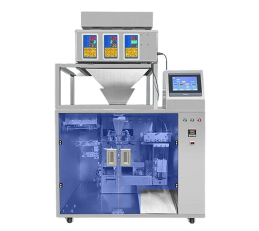 เครื่องบรรจุถุงอัตโนมัติ สำหรับผง เม็ด ของเหลว ขนาดกะทัดรัด ใช้งานง่าย