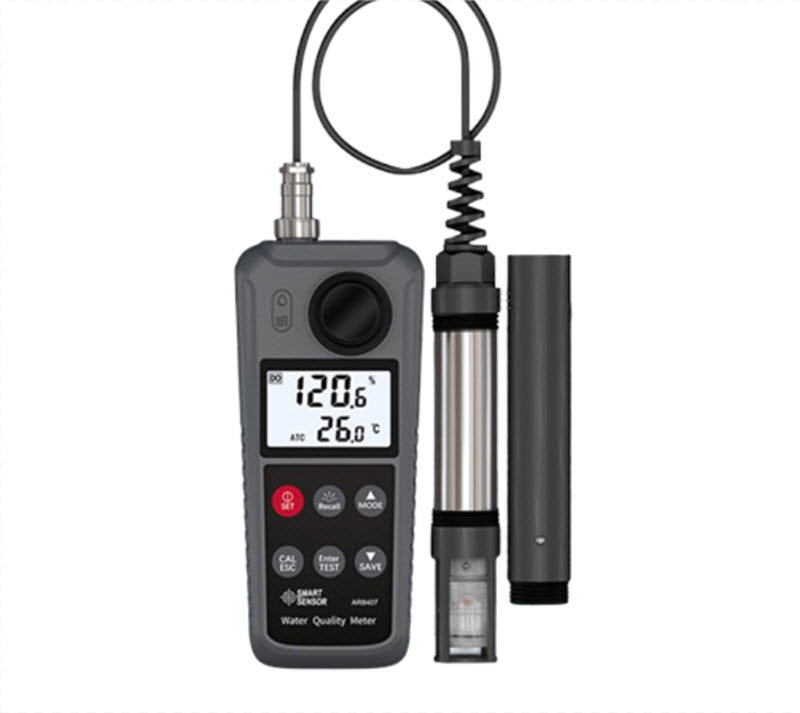เครื่องตรวจสอบคุณภาพน้ำหลายฟังก์ชันรุ่น AR8407 วัดออกซิเจน, แอมโมเนีย, pH, ไนไตรท์ สำหรับการเลี้ยงปลา