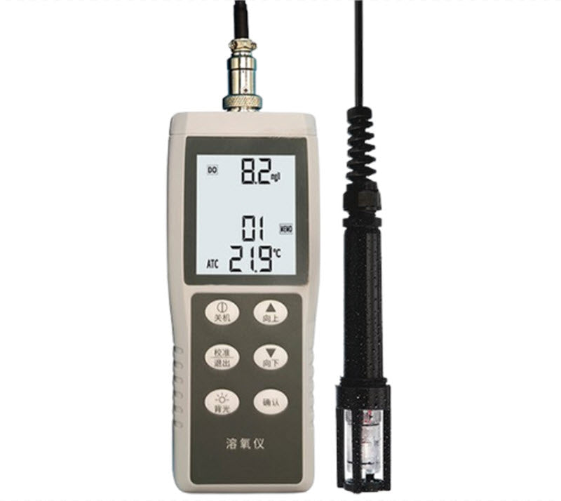เครื่องตรวจสอบออกซิเจนในน้ำพกพา AR8010 ความแม่นยำสูง วัดค่าละลายออกซิเจน