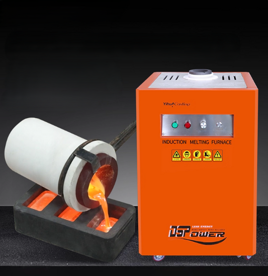 เครื่องหลอมทองคำและเงิน แบบรุ่นสุดพรีเมียม กำลังไฟสูง 3 นาทีหลอม 1 เตา ขนาดเหมาะสำหรับทอง เงิน ทองแดง อลูมิเนียม