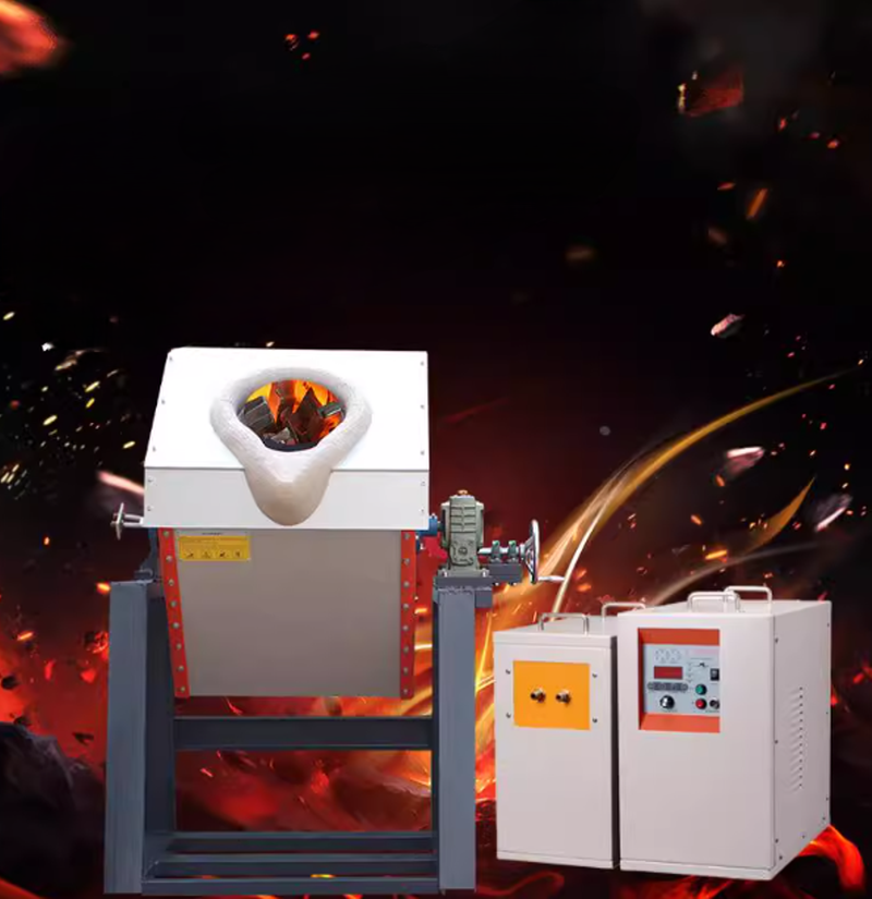 เตาเผากลางความถี่ขนาดเล็ก รุ่น 5 ความเร็ว สำหรับหลอมทอง เงิน ทองแดง ดีไซน์กะทัดรัด