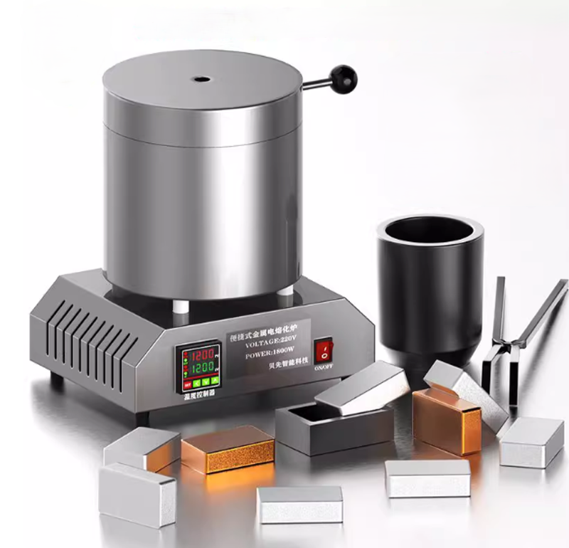 เตาเผาอลูมิเนียมโลหะ 10 กก. ขนาดใหญ่ เตาอบมาร์ฟสำหรับหลอมทองแดง เงิน ทอง