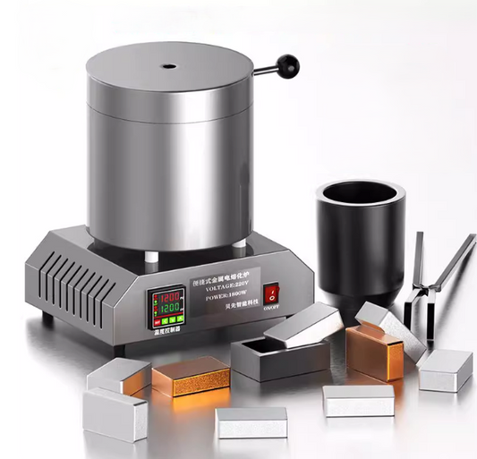 เตาเผาอลูมิเนียมโลหะ 10 กก. ขนาดใหญ่ เตาอบมาร์ฟสำหรับหลอมทองแดง เงิน ทอง