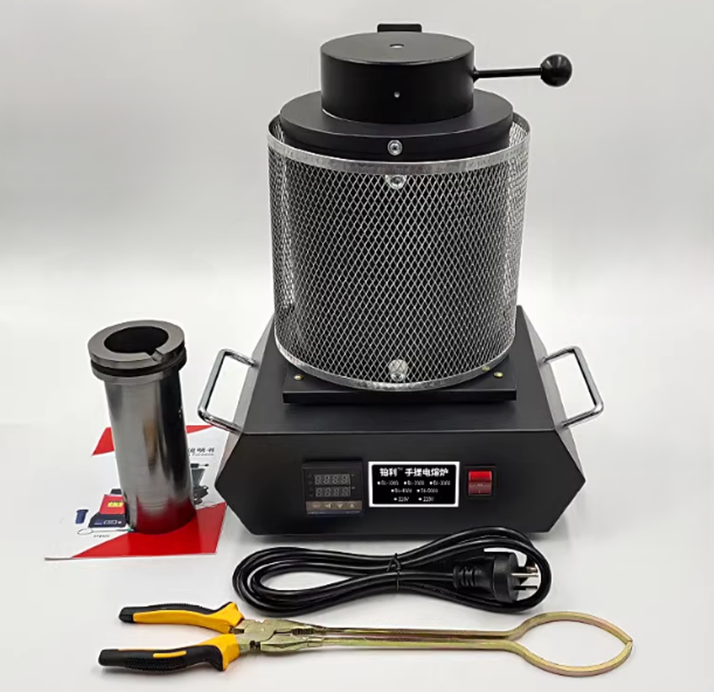 เตาเผาโลหะขนาดเล็ก สำหรับหลอมทอง เงิน ทองแดง อลูมิเนียม รุ่น High Temp 2000W