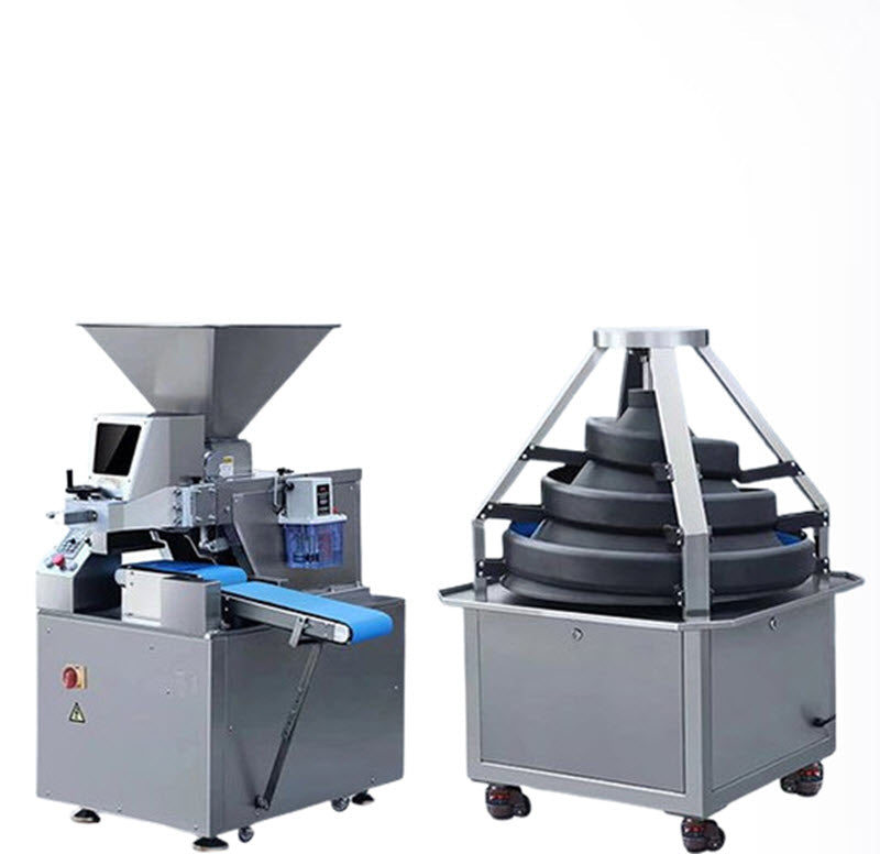 เครื่องแบ่งและกลิ้งแป้งอัตโนมัติ ขนาดใหญ่ รุ่นทรงกรวย สำหรับทำขนมปังและหมั่นโถว