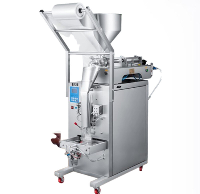 เครื่องบรรจุซอสอัตโนมัติ รุ่นปรับปริมาณ ขนาดกระทัดรัด เหมาะสำหรับน้ำมันพริกและเครื่องปรุง