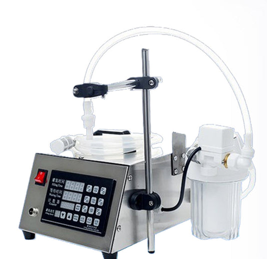 เครื่องบรรจุของเหลวอัตโนมัติ ขนาดเล็ก ปรับความเร็วได้ สำหรับบรรจุไวน์ ข้าว ส้มสายชู และน้ำ