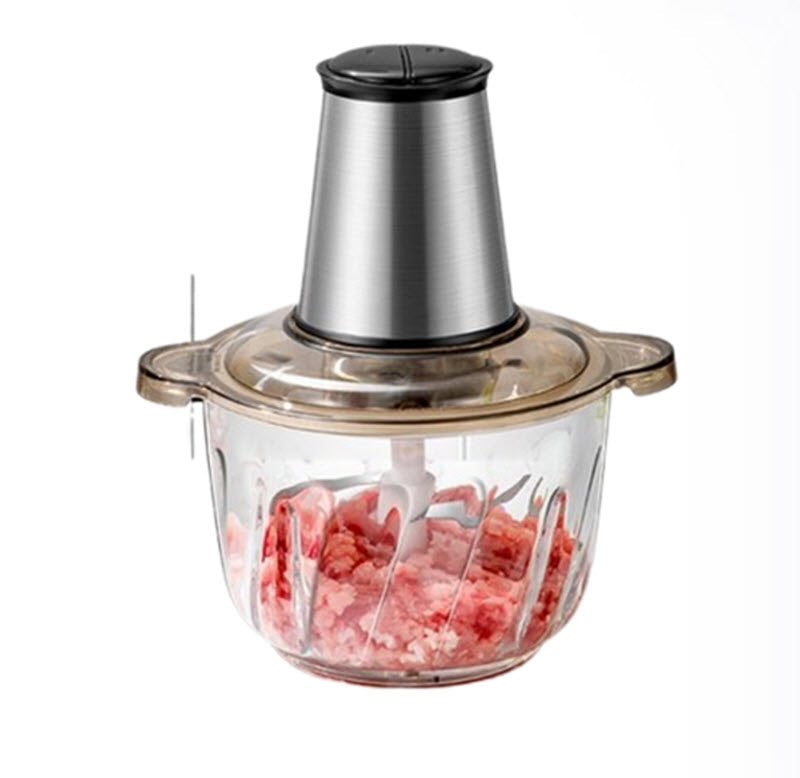 เครื่องบดเนื้อไฟฟ้าอัตโนมัติขนาดเล็ก รุ่นใหม่ 2025 สำหรับทำอาหาร, ขนมจีบ, และนวดแป้ง