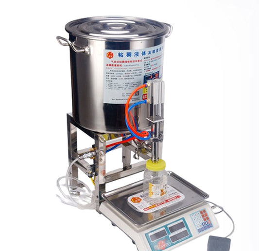 เครื่องบรรจุของเหลวขนาดเล็กสำหรับน้ำผึ้งและโยเกิร์ต รุ่นอัตโนมัติและกึ่งอัตโนมัติ