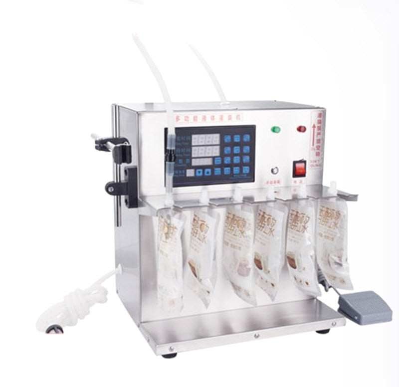 เครื่องบรรจุของเหลวอัตโนมัติ รุ่น冠驰 ขนาดกระเป๋า 1-5 ลิตร สำหรับบรรจุซุป, นมถั่ว, น้ำซุปเนื้อ