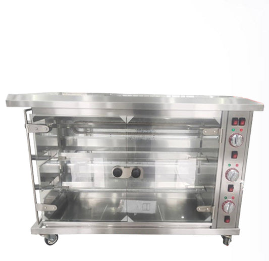 เตาอบไก่ย่างอัตโนมัติ รุ่นออร์ลีน ร็อคก์แนวตั้ง ใช้แก๊ส สำหรับธุรกิจ ขนาดกะทัดรัด