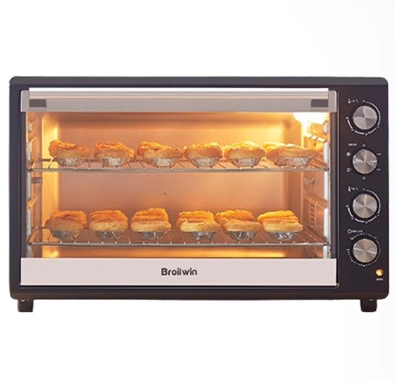 เตาอบไฟฟ้า Broilwin ขนาด 120L รุ่นใหม่ 2025 สำหรับการใช้งานที่บ้านและการอบขนมหลายฟังก์ชัน